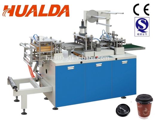 China Colorful Plastic Lid Forming Machine 50 - 180 Mm Stroke Adjustable Range supplier