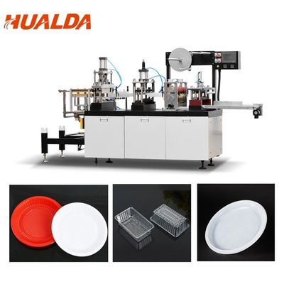 China Energy Saving Plastic Cup Forming Machine 3500 X 1000 X 1600 Mm Dimension supplier