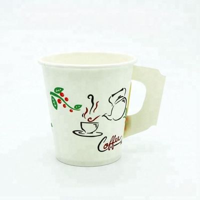 Custom logo print disposable paper water cup for hotel supplier