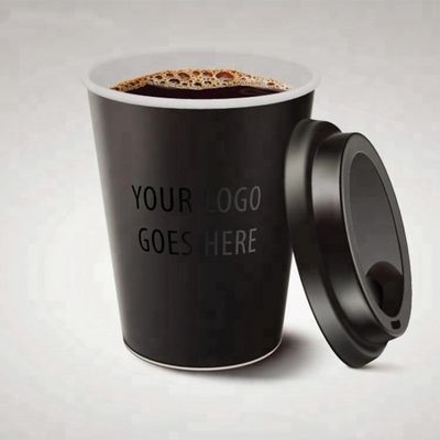 Custom logo print disposable paper water cup for hotel supplier