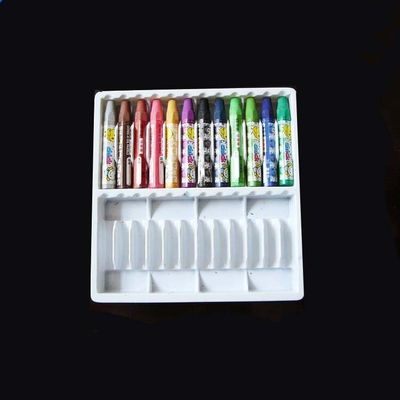 Machine to make disposable plastic transparent wax crayon pen packaging insert tray box supplier