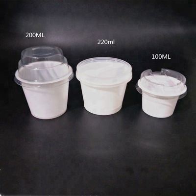 Cheap eco-friendly 10oz clear PET plastic cup for ice cream with lid supplier